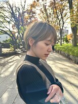 ロンドエニカ 大宮(Lond enika) ミニウルフレイヤーカット顔周りカット前髪カットショート/大宮