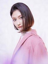 ピークアブー アヴェダ ギンザシックス(PEEK-A-BOO AVEDA GINZASIX)&nbsp;ボブ　前下がりボブ　ハイライトカラー