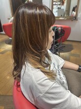 ヘアラボウィッシュ(hair labo Wish) インナーカラー秋色カラー