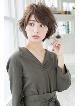 グロス(gloss) 箕面豊中艶髪髪質改善カラーショートスタイル