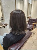オリーブブラウン　20代30代 透明感カラー　大人キレイ髪質改善