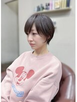 ハピネス 王寺店(Happiness)&nbsp;マッシュショート くびれ ショートボブ アッシュカラー 奈良王寺