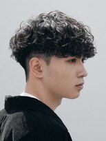 フィフス 大分(fifth)&nbsp;大分シャドウパーマメンズカットラウンドマッシュツーブロック