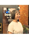 bosco【Ebe 】シルバー×ブラックボブ