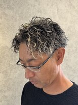 ウル メンズ ヘアーサロン(ulu. Men's Hair Salon)&nbsp;ツイストスパイラルパーマ/メッシュ/縦落ちツイスパ