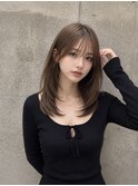 ワンホンレイヤー/ミルクティーブロンド/ダークブルー/千葉