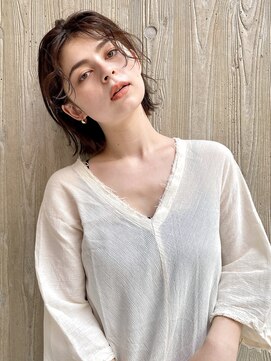 ザセクター(the sector) 前髪パーマ外ハネボブ