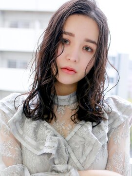 ラフィスヘアーチル 松山大街道(La fith hair chill) 【La fith】無造作ウェーブスタイル