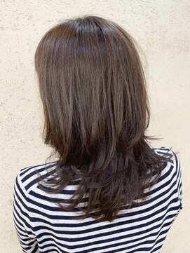 カズ(KAZU) 自然でやりすぎないワンカール無造作ヘア★ミディアム