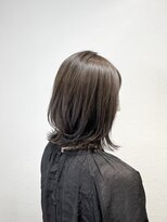 エイムヘアコルト 溝の口店(eim hair colt) マットブルー　ロブヘア