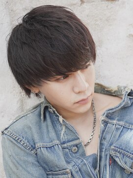 アルファ 新宿(alpha) サーフカール/ 刈り上げセンターパート/ブルーブラック[新宿駅]