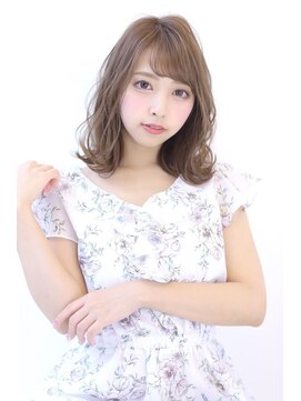 オーロ 緑地公園店(ORO) ローライトココアブラウン大人かわいいゆるふわフリンジウェーブ