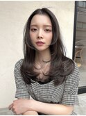レイヤーカット 小顔カット レイヤーロング