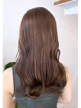 ピークスヘア(peaks hair) ☆くびレイヤー前髪エモージュ小顔レイヤーカットピンクベージュ