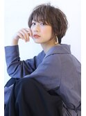 20代30代40代50代ボブルフネビージュ小顔ワンレンショート