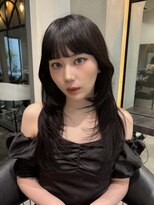 ロンドエニカ 大宮(Lond enika)&nbsp;ウルフ韓国ヘアレイヤーカット黒髪大宮美容室