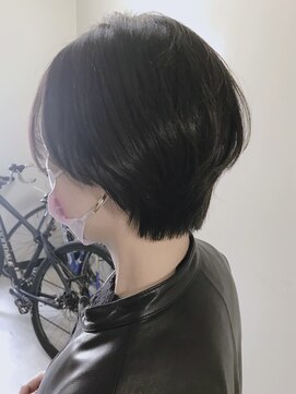ロータス ヘアデザイン(LOTUS hair design.) アッシュブラック　ショート