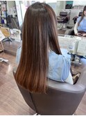 髪質改善トリートメント×酸性ストレート