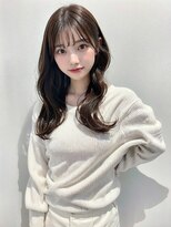 アース 日吉店(HAIR&MAKE EARTH)&nbsp;艶感★シースルーバング】韓国ヘア20代30代ウェーブ巻き髪