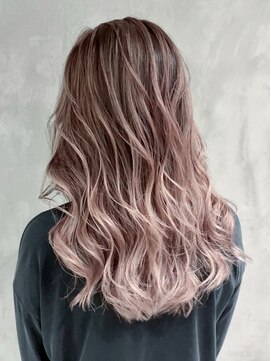 シオン(shion) ピンクヘアー秋色透明感カラーピンクグレープフルーツ_ba340491