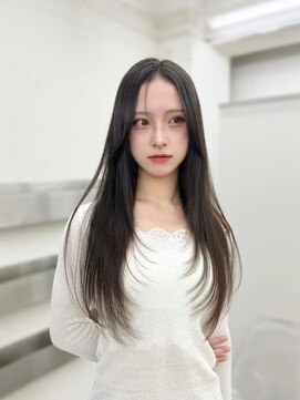 ノク 渋谷(nok) シアグレージュレイヤーカット_メルティカラーフェミニンロング