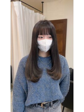 スイート ヘアデザイン(Suite HAIR DESIGN) 【顔周りカットSayaka】レイヤースタイルを可愛く見せる巻き方↓