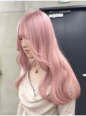 ホワイトピンクダブルカラーケアブリーチハイトーン