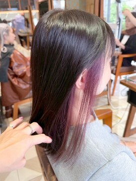 バブ バイネオリーブ(Bab by neolive) ミディアム/インナーカラー/チェリーピンク/美髪