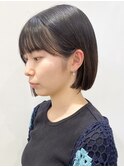 【モリオ松戸　石山】コンパクトショートボブ耳掛けショートボブ