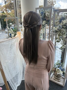 ヘアセット専門サロン by OKINAWA WATABE WEDDING 那覇店 ハーフアップ