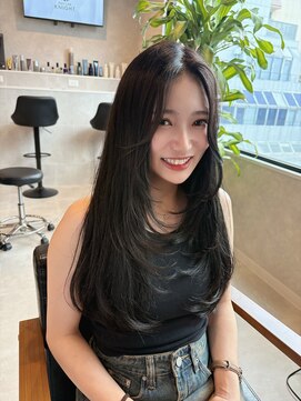 ナイト(KNIGHT) レイヤーカット/グレージュ