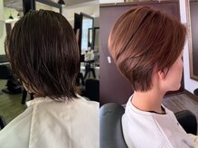 大人女性のための透明感カラー。白髪染めでも、重たく見せない独自の配合