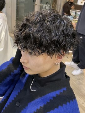 フィフス 大分(fifth) 大分ツーブロック刈り上げマッシュツイストスパイラルパーマ