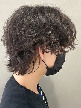 エルマーク 渋谷(L-MARK) 波巻きパーマ/スパイラルパーマ/メンズ/眉毛/短髪/サーフカール
