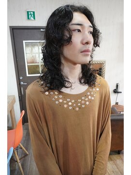 ロム 札幌大通(LOM) メンズボブレイヤースパイラルパーマ【札幌】