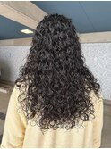 海外風ハードパーマスパイラルパーマカーリーパーマロングパーマ