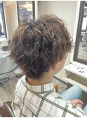 マッシュ×スパイラルパーマ