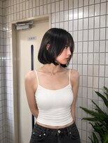 ブランニュー オーバー 難波店(Brandnew over)&nbsp;丸っとボブ　グレーブラック