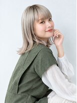 アッシュ 志木南口店(Ash) ミルクティーベージュ×切りっぱなしボブ