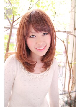 ファム ヘアーデザイン(fam hair design) 【fam】内巻きミディー