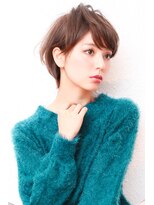 モニカ 西宮北口(Monica)&nbsp;アシメショートエアリーショートグレージュナチュラルボブ