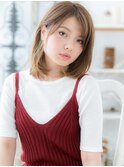 *mod's越谷*アシンメトリー×グラデカラー*大人顔セミディa
