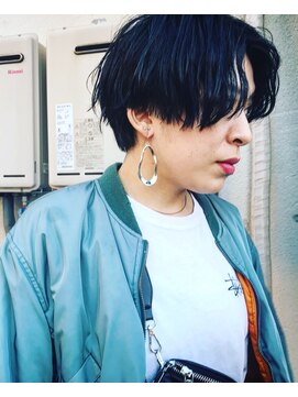 ホロホロヘアー(Hair) KPOP ブルーブラック