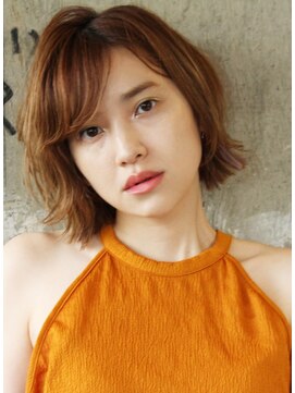 ロビー 表参道(ROBBY) 透け感☆イルミナハイライトカラーの外ハネボブ