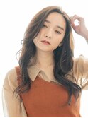 ラフなくせ毛風ルーズウェーブの無造作ロングヘアー♪
