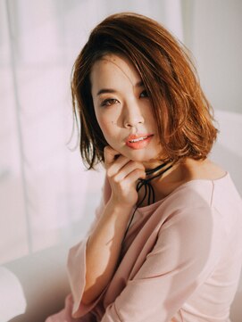 ヘアアンドリラクゼーション シャッセ(Hair&Relaxation SASE) アンニュイ耳かけ小顔ボブ