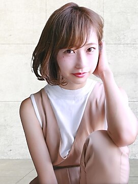 ヘアーアンジェ 南矢野目店(Hair ange) 小顔ショート×ブランジュカラー×ハイライトカラー×イルミナ