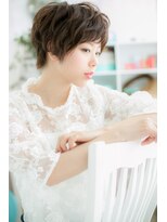 ミック 日暮里店(miq)&nbsp;甘辛MIX☆大人かわいいくせ毛風クラウドマッシュb1