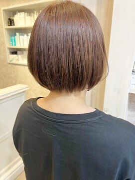 キャアリー(Caary) 福山市美容室Caary ナチュラルストレート 丸みフレンチボブ