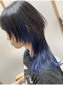 『ウルフカット』ウルフレイヤー×インナーブルー　ハセガワ